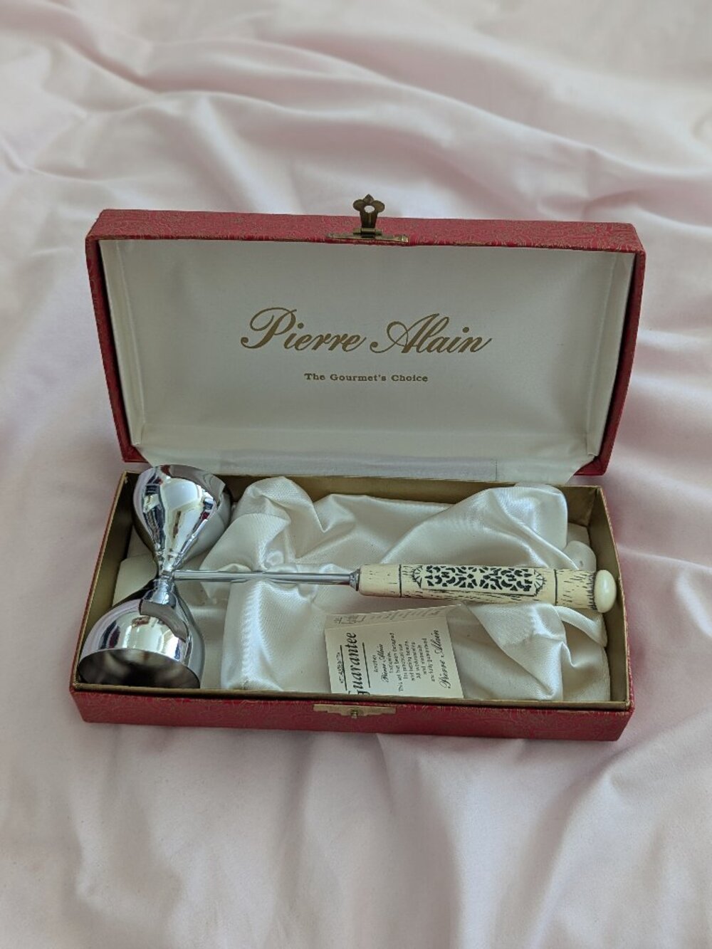Pierre Alain Vintage Silver Cream Jigger Boxed